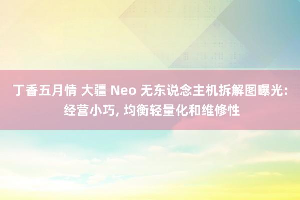 丁香五月情 大疆 Neo 无东说念主机拆解图曝光: 经营小巧， 均衡轻量化和维修性
